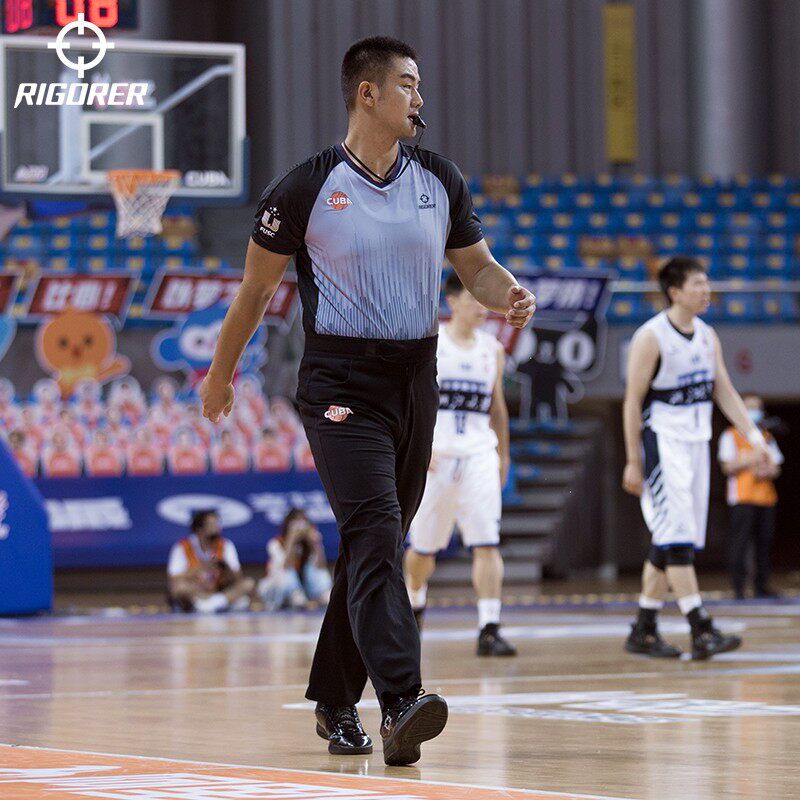 准者正品nbl篮球裁判裤cuba比赛专用nba执哨跑步透气运动针织长裤