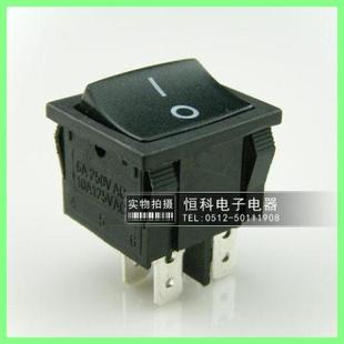上开牌船型开关KCD5 KCD2 4脚 22*20mm 电源开关双刀单掷 CE认证