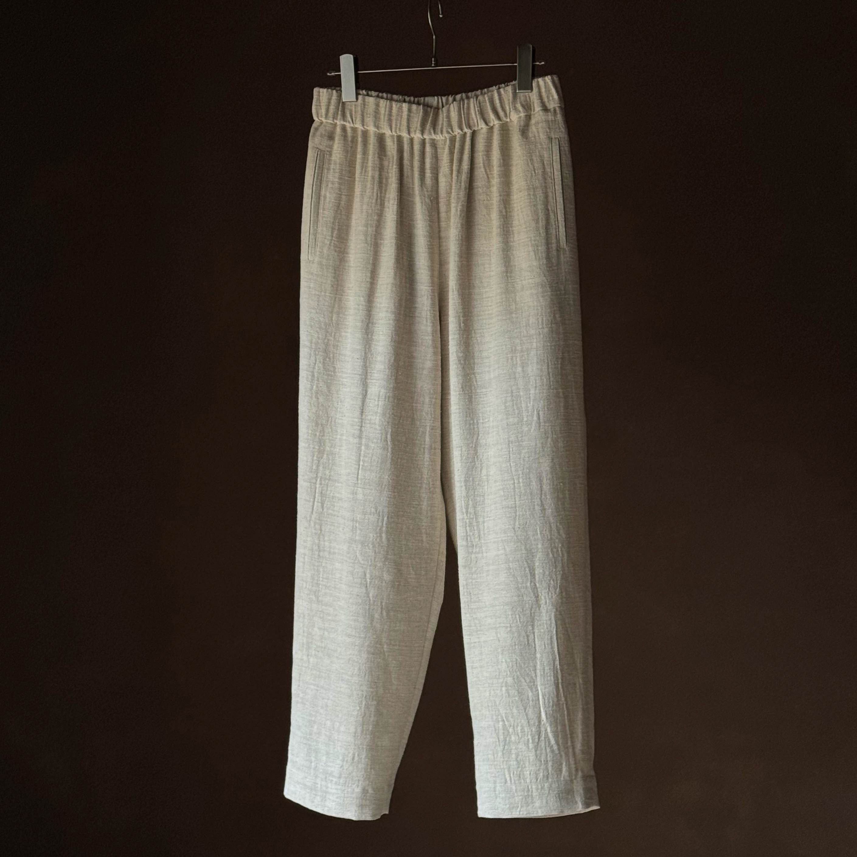 etreneant直筒宽松松紧腰长裤