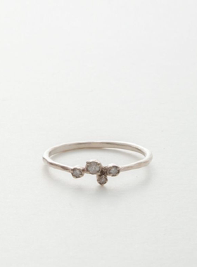 日本职人手工制作钻石镶嵌指环