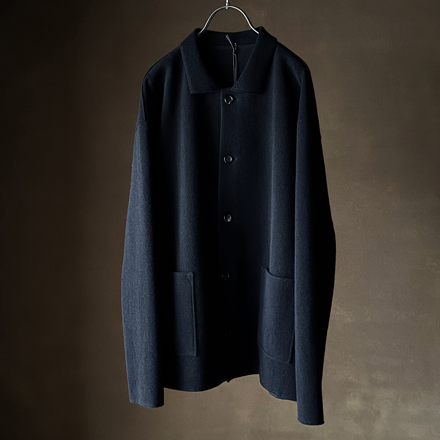 etreneant双面毛呢羊毛衬衫外套