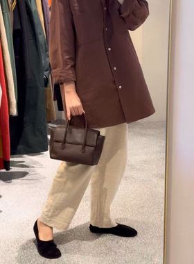 包税包邮日本arts science经典牛皮手提包Stitch flap bag mini