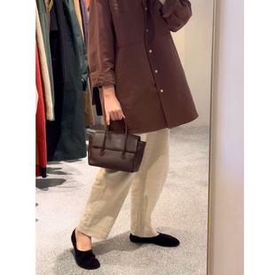 包税包邮日本arts science经典牛皮手提包Stitch flap bag mini