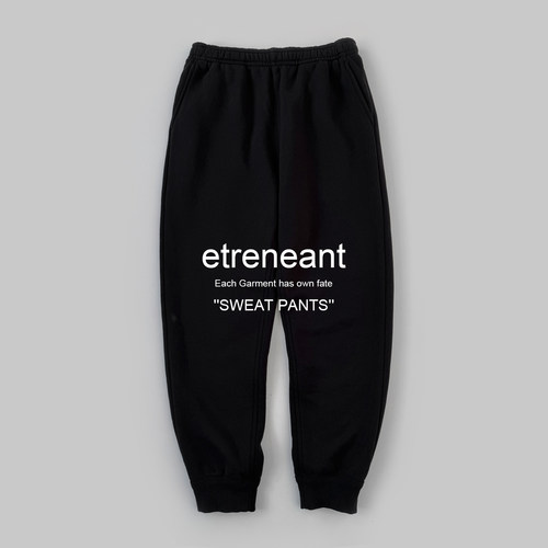 etreneant纯棉裹毛高腰厚款卫裤