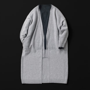 Robe长版 包税 arts&science简约纯色100%羊绒针织开衫 日本代购 包邮