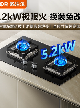 苏泊尔MB16S煤气灶燃气灶家用厨房嵌入式天然气灶台式液化气灶具