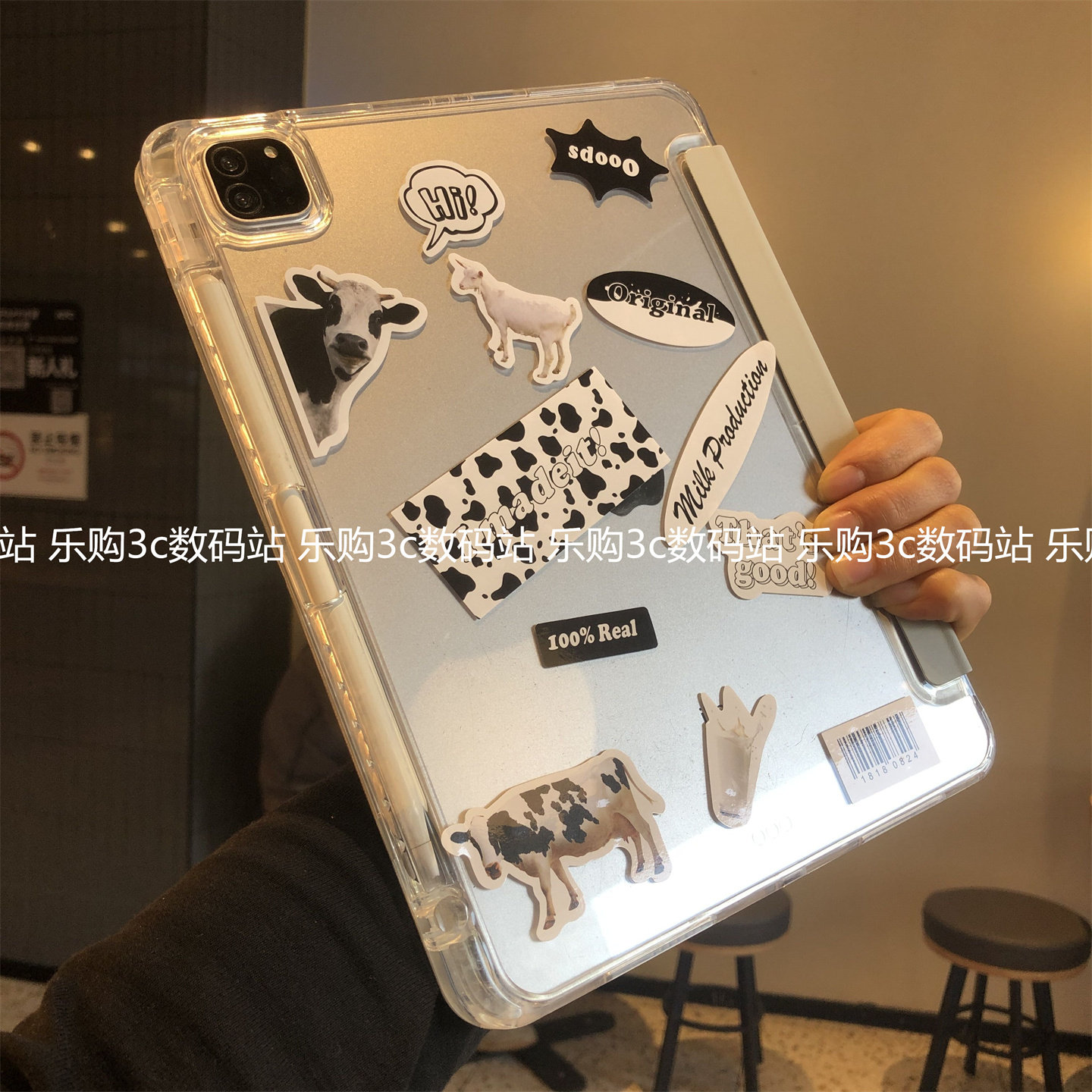 3+Y折叠高透支架适用苹果平板电脑保护套iPad11代2026款Air876亚克力Pro11防弯10.2寸9.7带笔槽Por12.9保护壳