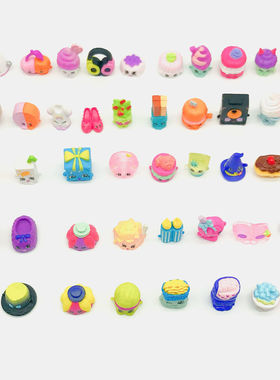 Shopkins 购物精灵  水果公仔女孩过家家 美食小情景玩具超市场景