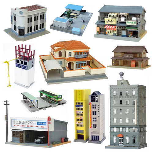 TOMYTEC初代日本正版建筑模型场景拼插1:150食玩房屋正品散货现货