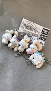 正版散货TOMY 日本扭蛋可爱大耳狗吊饰三丽鸥玉桂狗挂件钥匙挂链