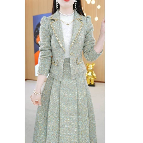 Весенний комплект, юбка, изысканное небольшое платье