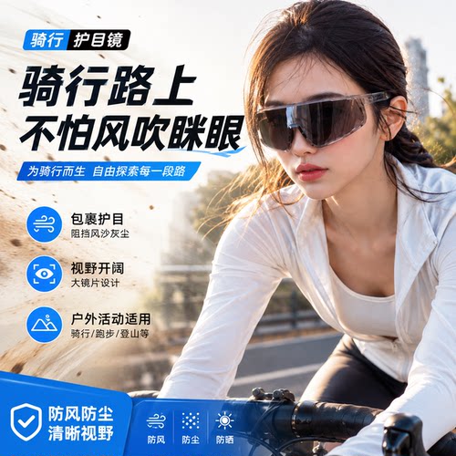 骑行变色日夜两用防风防晒护目镜