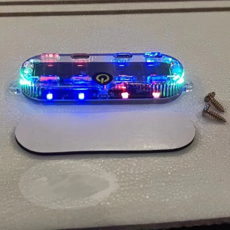 摩托电动三轮车警示灯改装频闪
