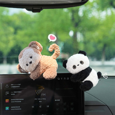 装饰品可爱小象公仔汽车摆件玩偶