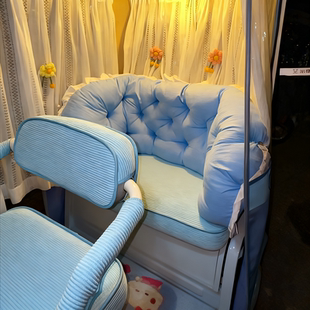 三轮车改造小配件三轮车座垫冬适用雅迪后座围挡靠垫毛绒加厚保暖