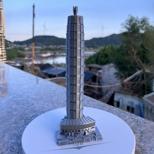 千玺广场模型郑州大玉米楼模型地标建筑摆件旅游礼品建筑工艺品