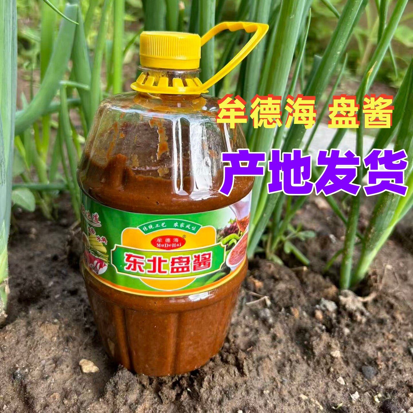 农家东北盘酱牟德海纯大豆酱