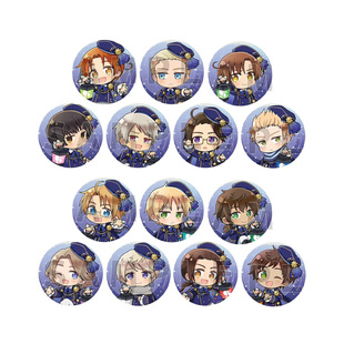 预定 黑塔利亚 APH 窗帘魂 星空 Q版徽章吧唧 日谷子周边