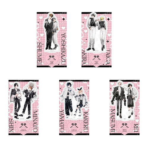 预定 角川 BLACK&PINK BL漫画 双人正比亚克力立牌 佐佐木与宫野