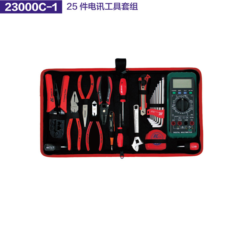 독일 K 브랜드 15피스 19피스 수리용 통신 홈 툴 키트 세트 23002-1