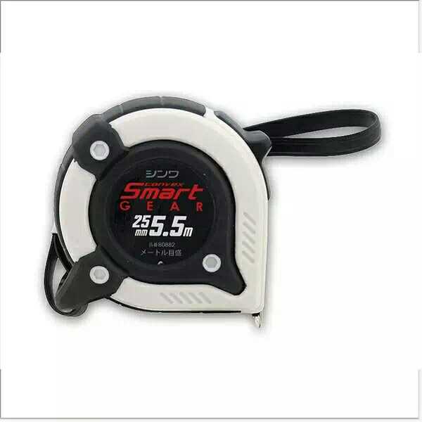 新品日本企鹅亲和迷你钢卷尺小型齿轮便携式米尺25-5.5m80882