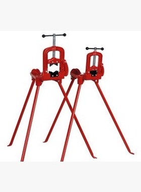 正品沪工牌 2/3号带脚架台虎钳管子压钳管子压力钳龙门台虎钳