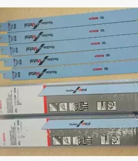 德国博世马刀锯条S1122BF往复锯条225mm金属切割马刀锯片瑞士进口