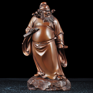 紫铜钟馗摆件天师钟馗铜神像风水铜工艺品家居客厅玄关酒柜装饰品