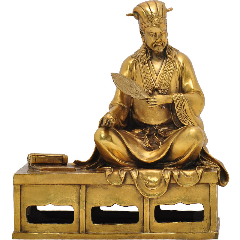 诸葛亮摆件纯铜工艺品