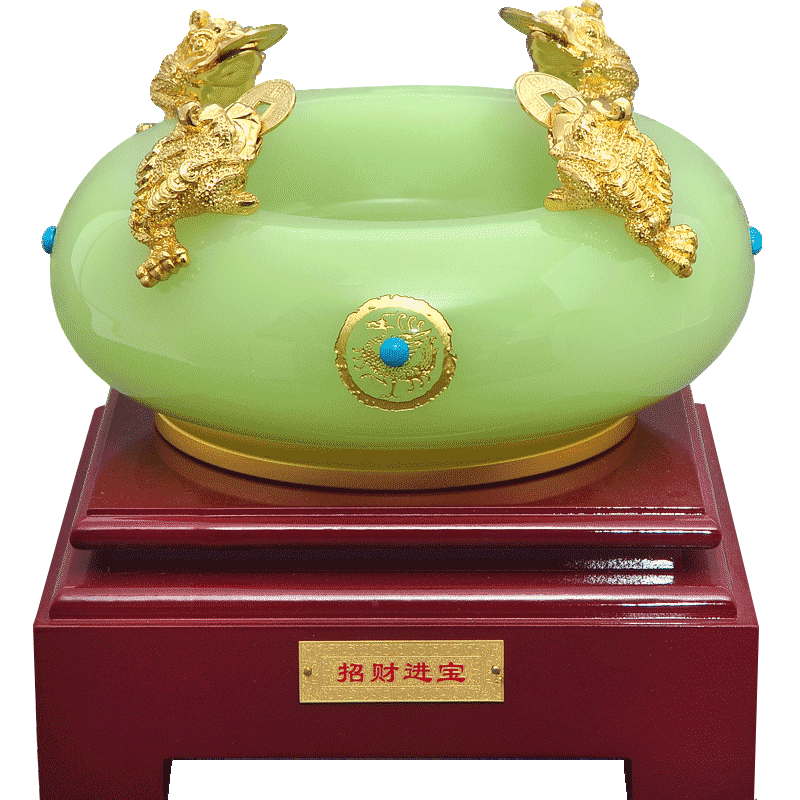 琉璃玉石金蟾家居客厅开业礼品