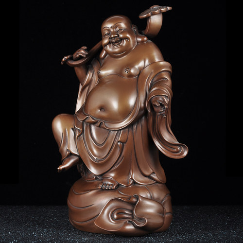 如意客厅弥勒佛鑫礼轩紫铜摆件