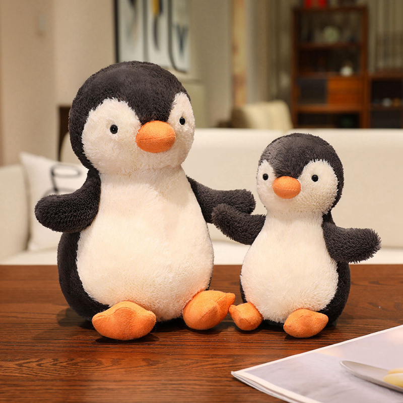 可爱企鹅毛绒玩具公仔卡通玩偶儿童花生小企鹅小毛鹅黑白娃娃安抚