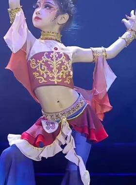 敦煌舞蹈服大漠飞天灼灼千姿古典乐天演出服琵琶千年之约表演服装