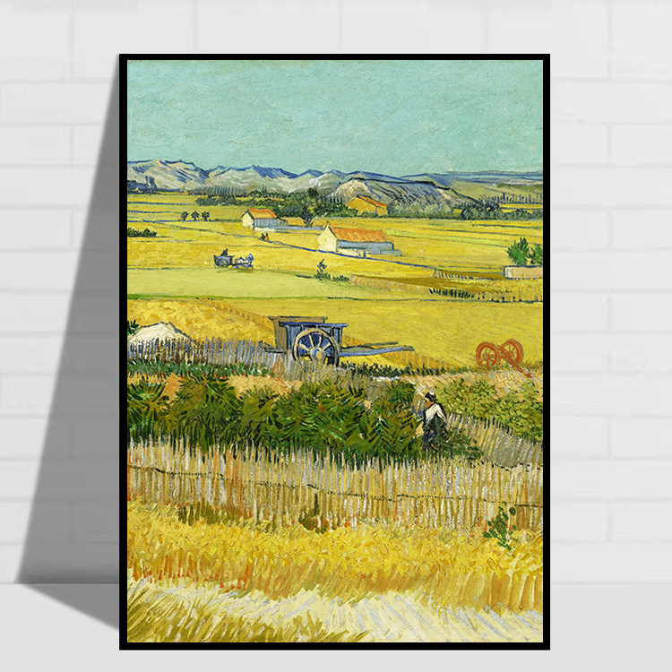 梵高装饰画世界名画星空客厅沙发背景墙卧室餐厅玄关挂画轻奢油画