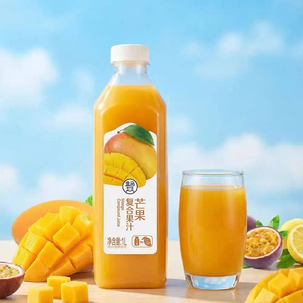 盒马代购芒果复合果汁1L清爽