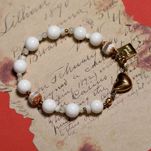 「雪域心动」8mm海南老白贝手串简约日常经典款手链白色百搭手饰