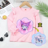 Розовое изменение цвета Curomi [длинные рукава с лобулярным листьем]