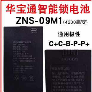 华宝通指纹锁锂电池通用德施曼王力步阳东方电子智能ZNS-09M1/2