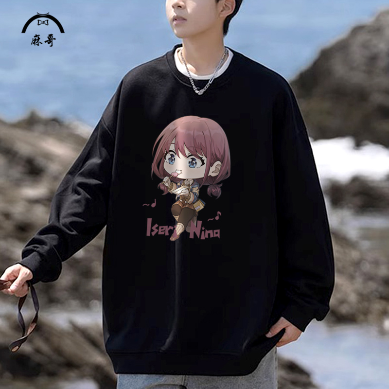哭泣少女乐队井芹仁菜动漫周边卫衣外套男二次元印花圆领长袖T恤