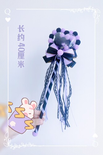 原创洛丽塔手作lolita手杖呲甜手持权杖魔法棒子暗黑lo娘拍照道具