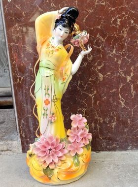 陶瓷彩色七仙女神像40厘米高