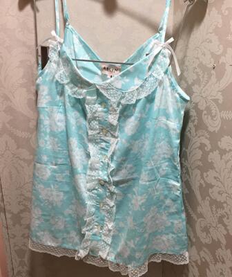 印花清仓EBLIN小清新棉质女吊带