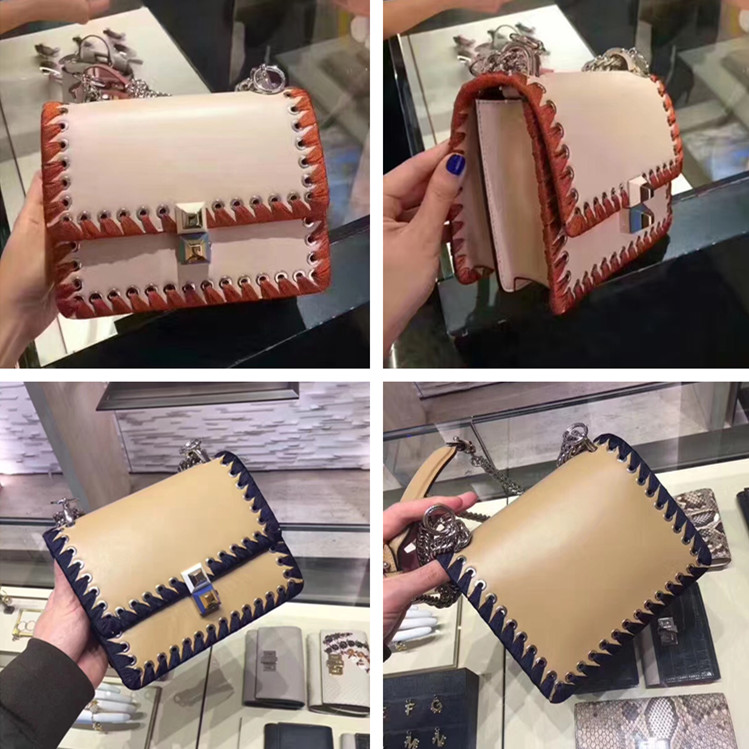 FENDI·ÒµÏ пîײɫ±àÖ¯·¸ÇÖ¯±ß·ÛÉ«Áø¶¤µ¥¼ç°üб¿æ°üÁ´Ìõ°üÅ®°ü
