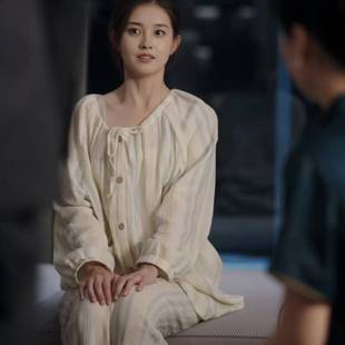 欧洲短剧盛夏芬德拉郭宇欣白清枚同款睡衣套装衬衫上衣裤子女衣服