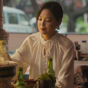 欧洲女神蒙上眼辛芷蕾唐盈盈同款衬衫上衣立领木耳边衬衣女衣服潮