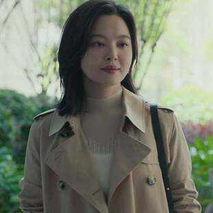 欧洲女神蒙上眼辛芷蕾唐盈盈同款风衣外套翻领中长款大衣女衣服潮