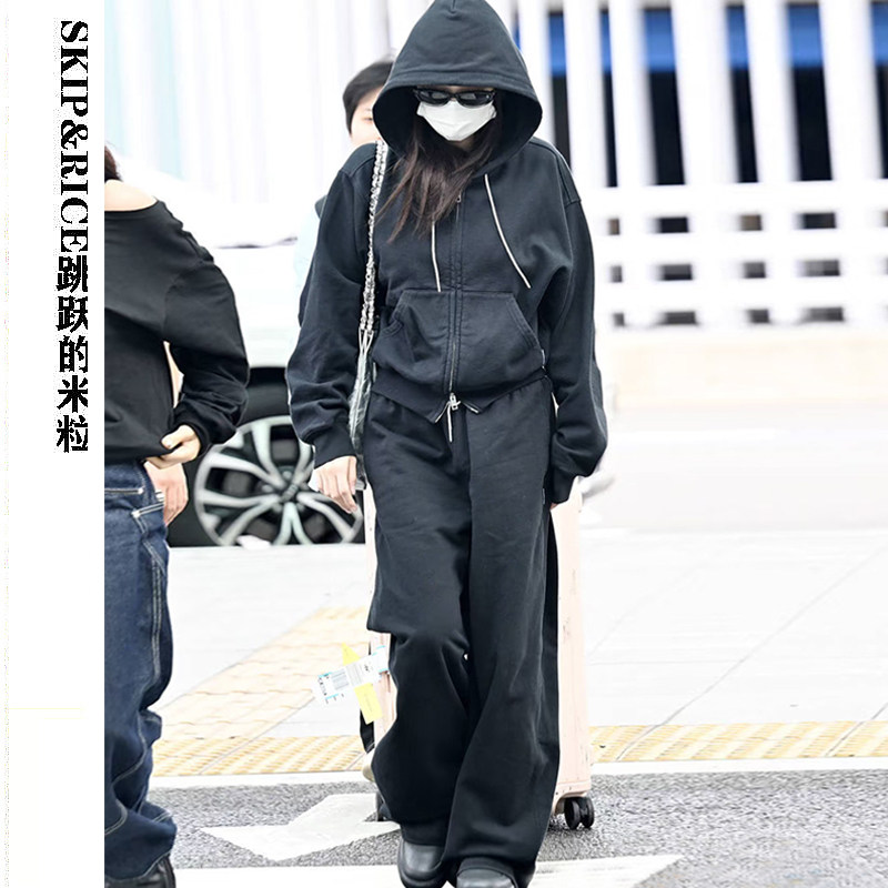 欧洲林娜琏同款美式黑色