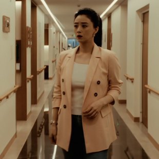 欧洲暗恋的救赎者蒋欣安妮同款西装外套春秋V领西服上衣女衣服潮