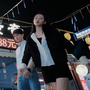 欧洲风过留痕孙怡丹青同款西装外套蕾丝拼接西服上衣短裤女衣服潮