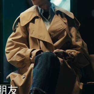 原版爱情没有神话林展翘同款风衣外套春秋翻领中长款大衣女衣服潮